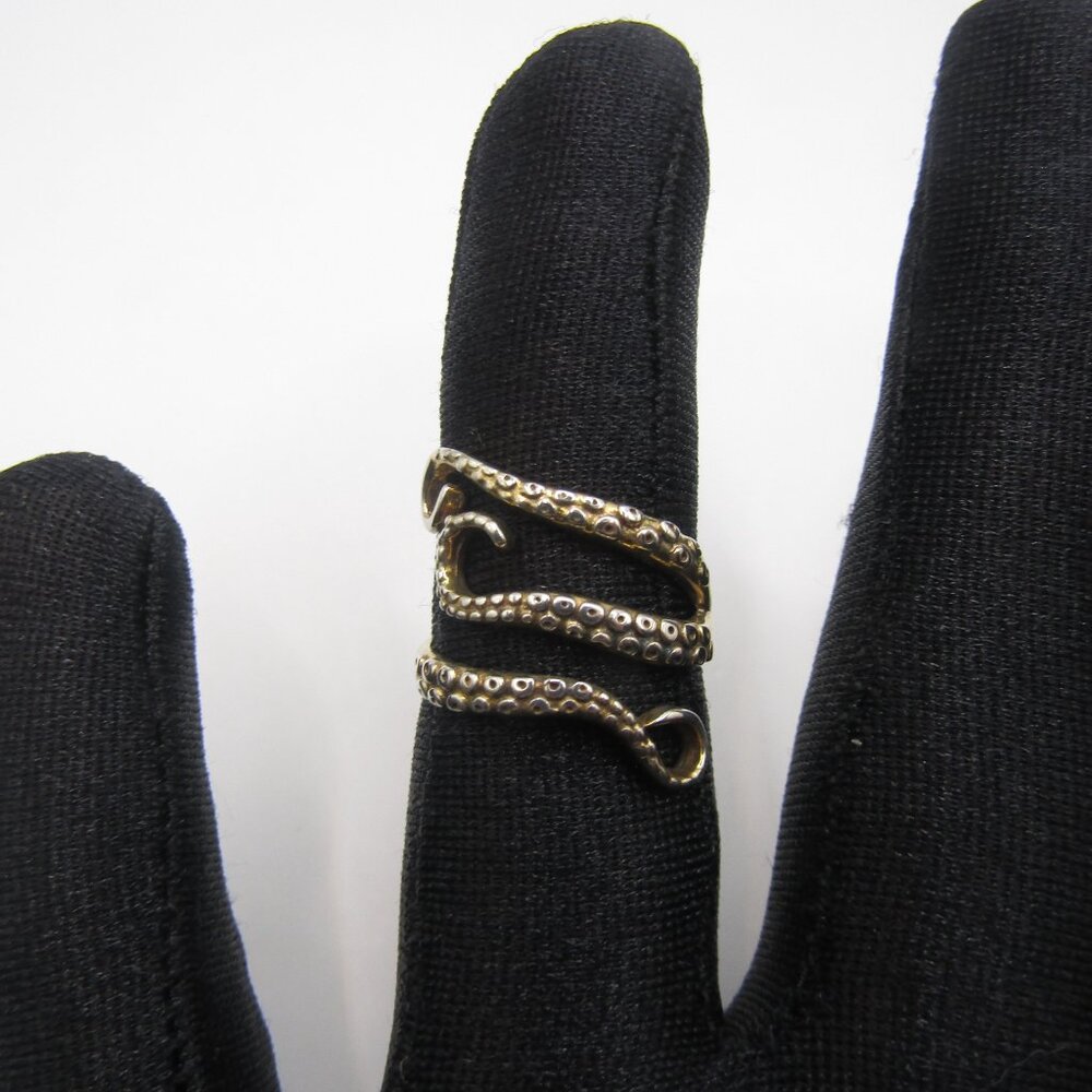 925 Silver Octopus Tentacle Ring - image 1